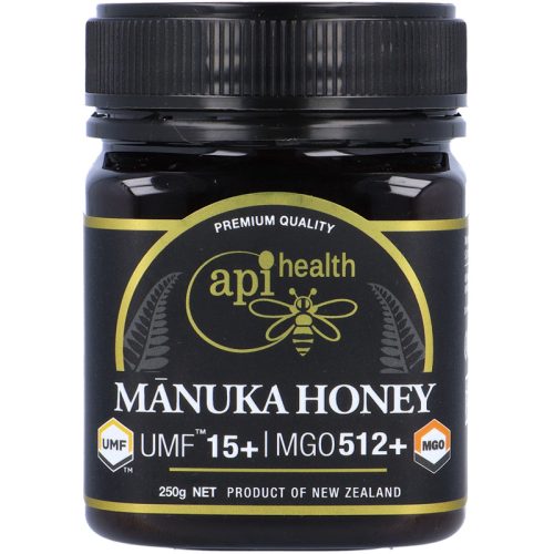 Manukaméz UMF 15+ (≥ MGO 512), 250g, (Apihealth - Új-Zéland)